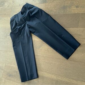 Zara navy women pleated pants, ZW collection.